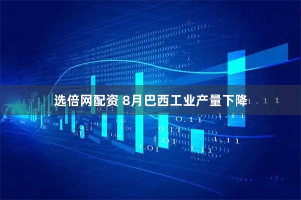 选倍网配资 8月巴西工业产量下降