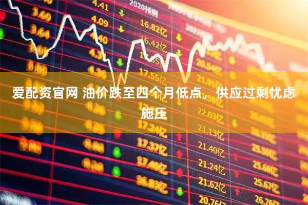 爱配资官网 油价跌至四个月低点，供应过剩忧虑施压