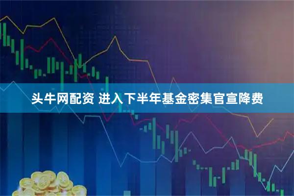头牛网配资 进入下半年基金密集官宣降费